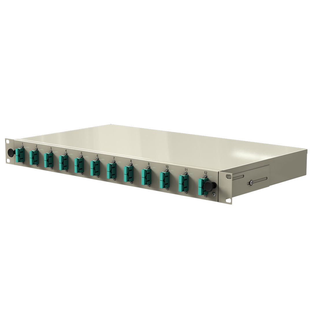 LWL Trunkbox Novuslan 12xSCdx nur Kupplung aqua