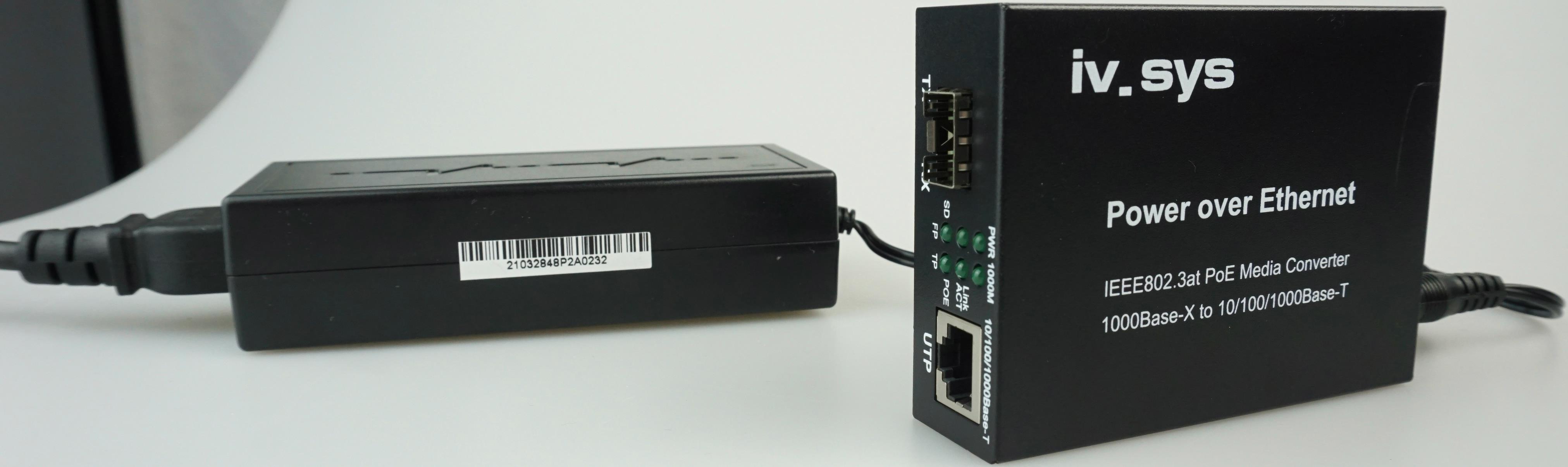 Media Converter POE RJ45 1xSFP 1Gbit mit Netzteil