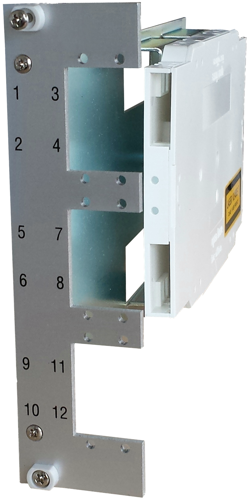 Glasfaser-Steckermodul leer für 6xLCdx 7 TE, 3HE